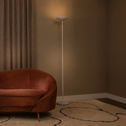 Lucide ZENITH - Lampadaire - LED Dim. - 1x20W 3000K - Blanc - ambiance 1